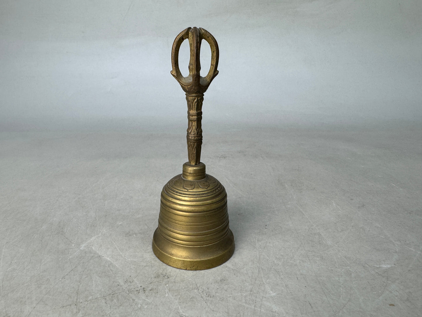 Y8925 Buddhist Altar Equipment metal Gokorei bell Buddhism tool Japan antique