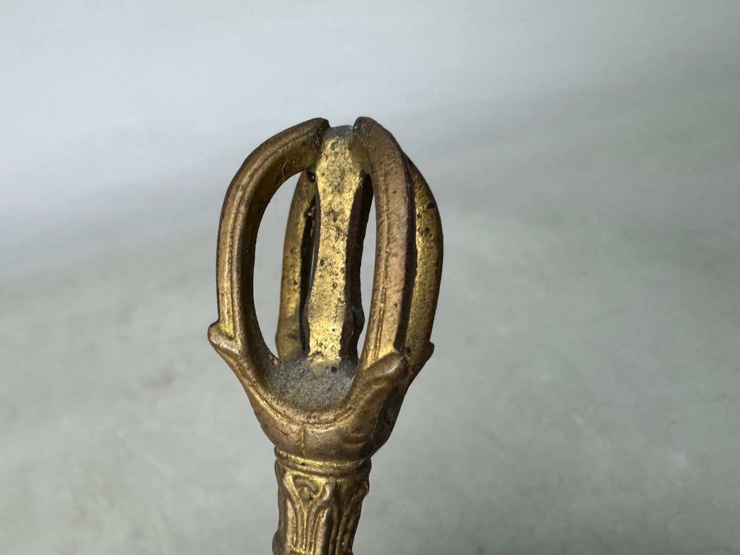 Y8925 Buddhist Altar Equipment metal Gokorei bell Buddhism tool Japan antique