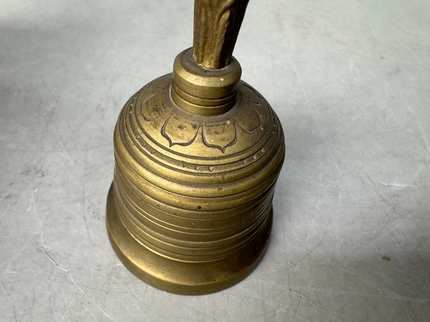 Y8925 Buddhist Altar Equipment metal Gokorei bell Buddhism tool Japan antique