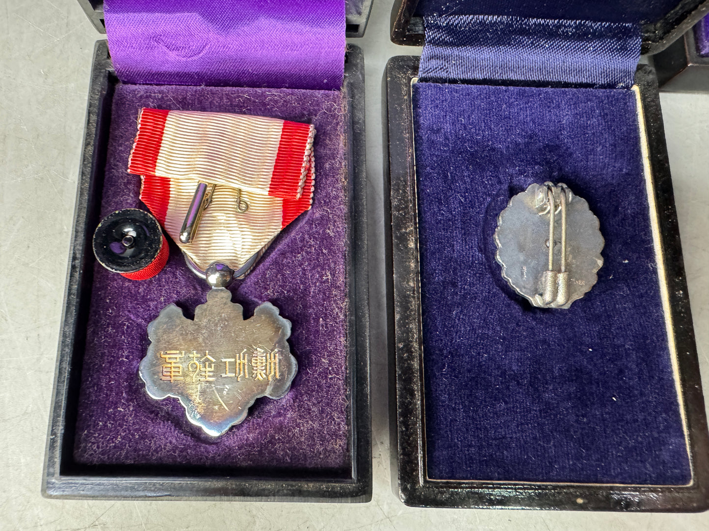 Y8928 KUNSHO Japanese military medal set of 5 Imperial Japan Army WW2 vintage