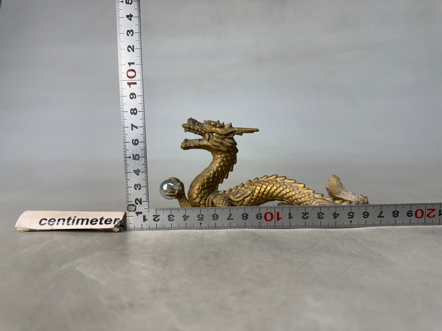 Y8938 OKIMONO metal Dragon figurine Japan antique interior figure ornament decor