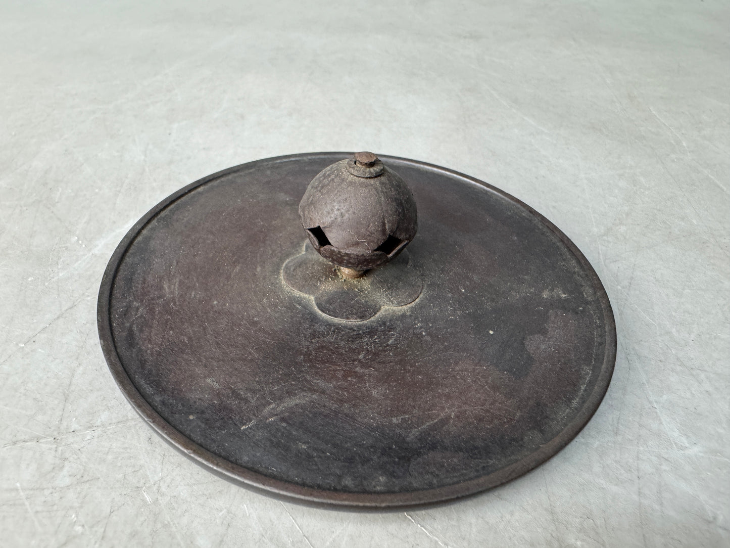 Y8940 TETSUBIN Iron teapot pot kettle signed Japan antique tea cereony sencha