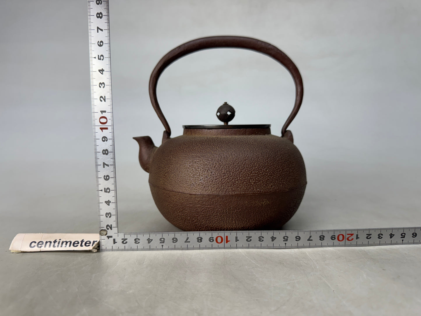 Y8940 TETSUBIN Iron teapot pot kettle signed Japan antique tea cereony sencha