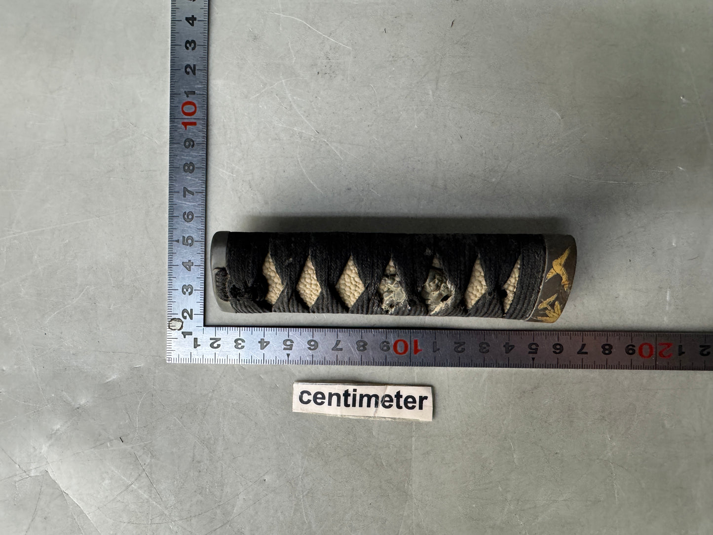 Y8957 TSUKA Wakizashi samurai bushi sword fittings Koshirae tsuba antique Katana
