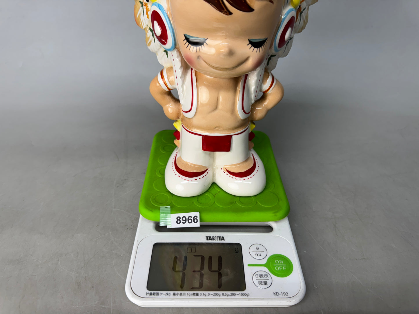 Y8966 OKIMONO Ceramic piggy bank coin bank Naito Rune Japan antique interior