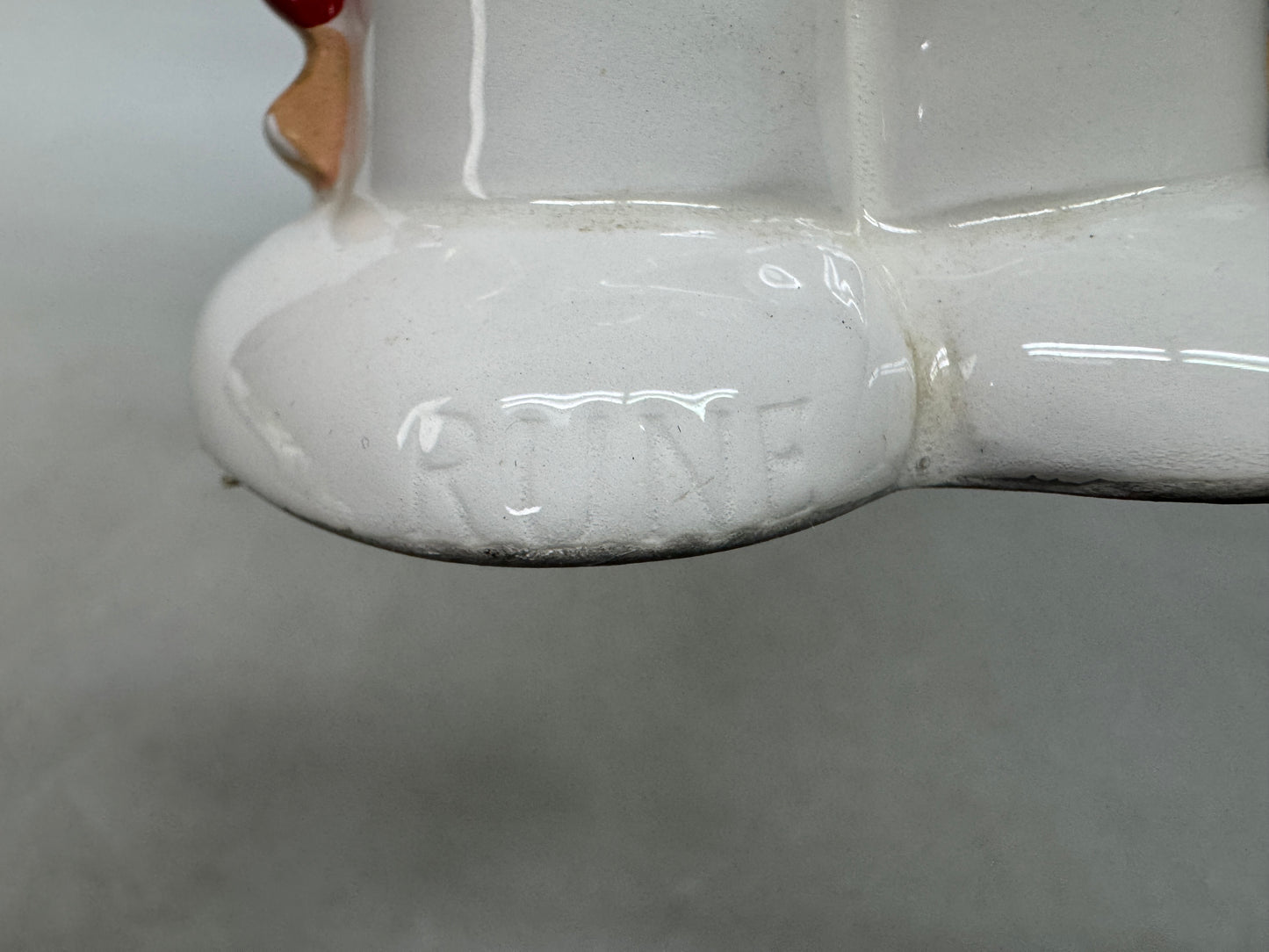 Y8966 OKIMONO Ceramic piggy bank coin bank Naito Rune Japan antique interior
