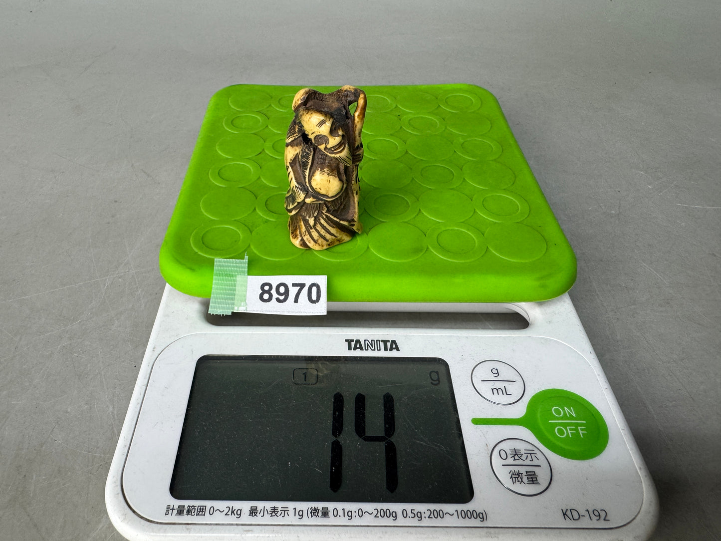 Y8970 NETSUKE Hermit deer antlers Japan antique kimono accessory fashion figure