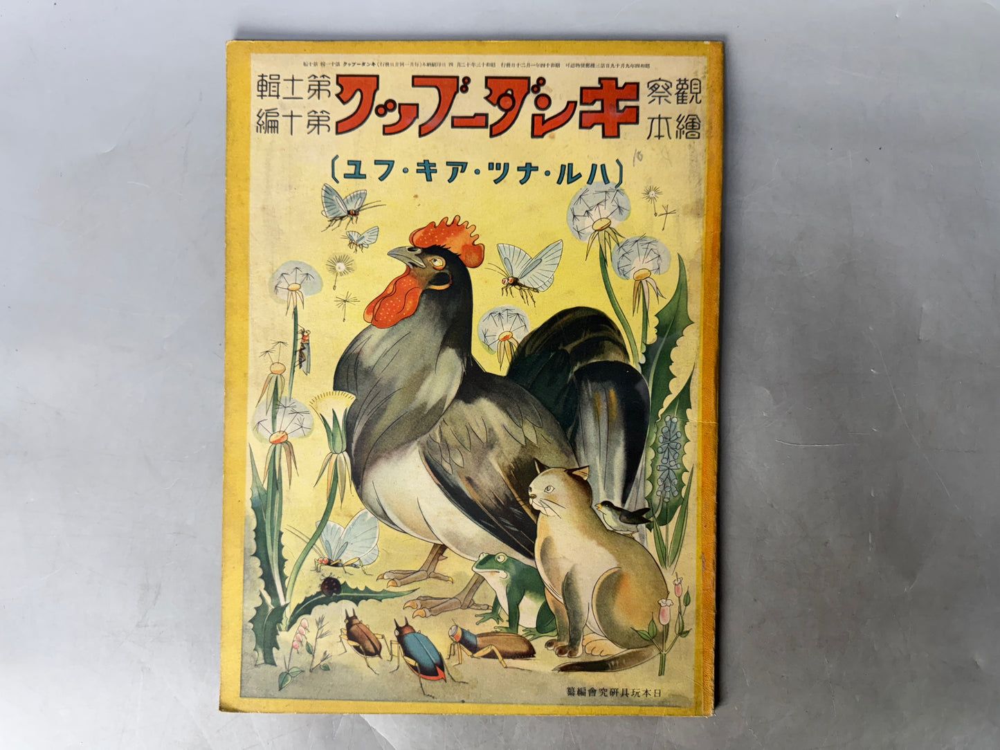 Y8977 PICTURE BOOK Prewar Kinder Books spring summer autumn winter Japan antique