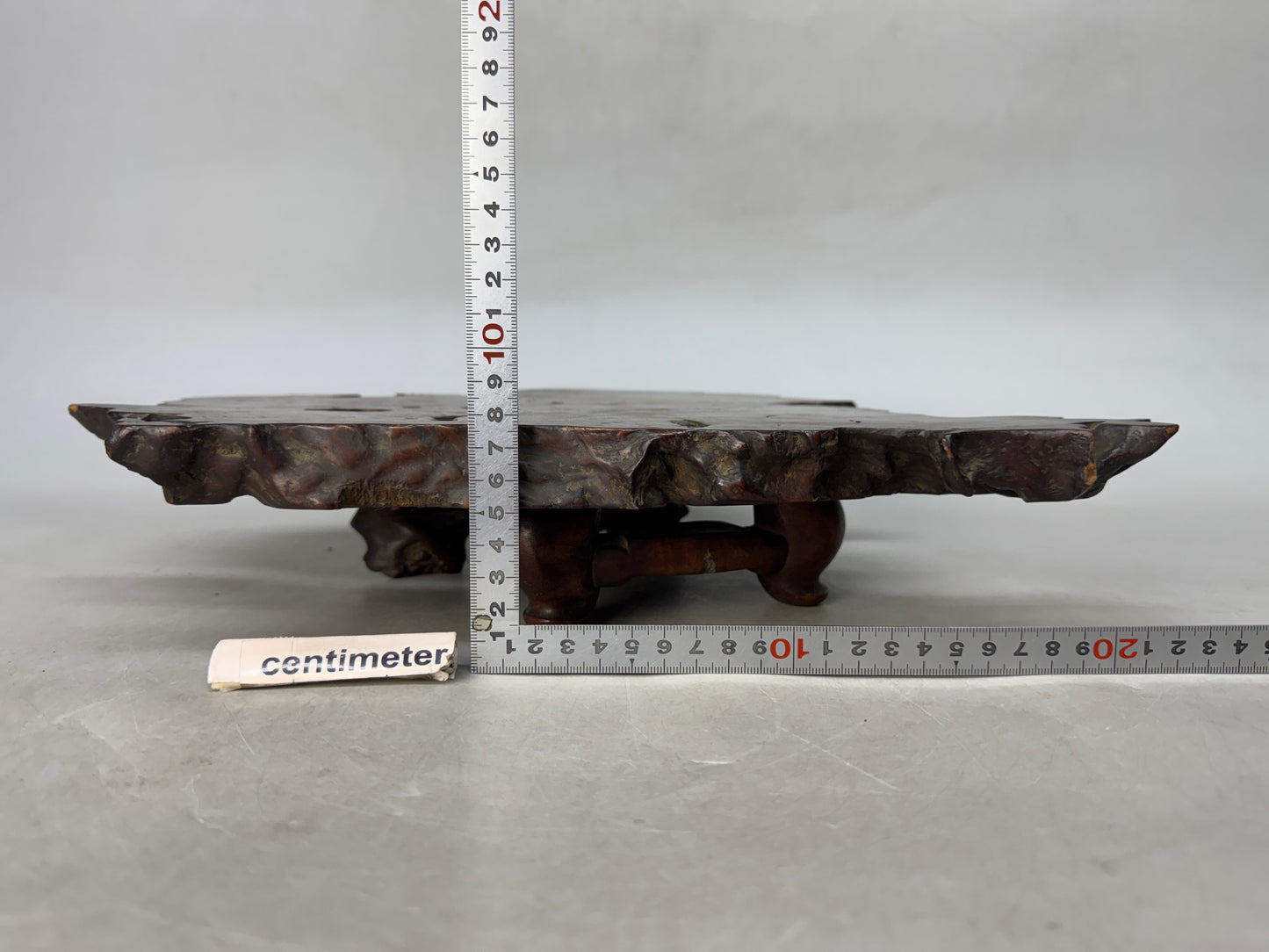 Y8986 FLOWER STAND wooden legs Tamamoku natural wood Japan antique ikebana decor