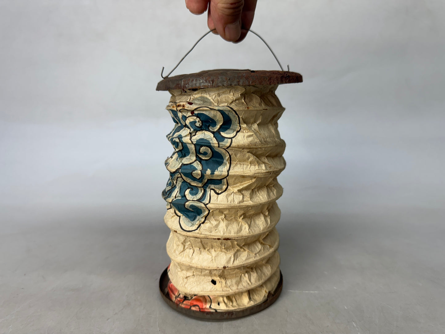 Y8989 CHOUCHIN folding portable hanging lantern Japan antique interior decor