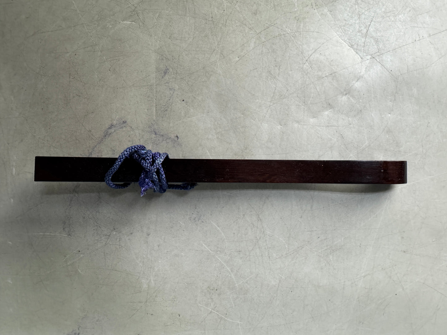 Y8990 Buddhist Altar Ironwood wooden small ceremonial sceptre Japan antique