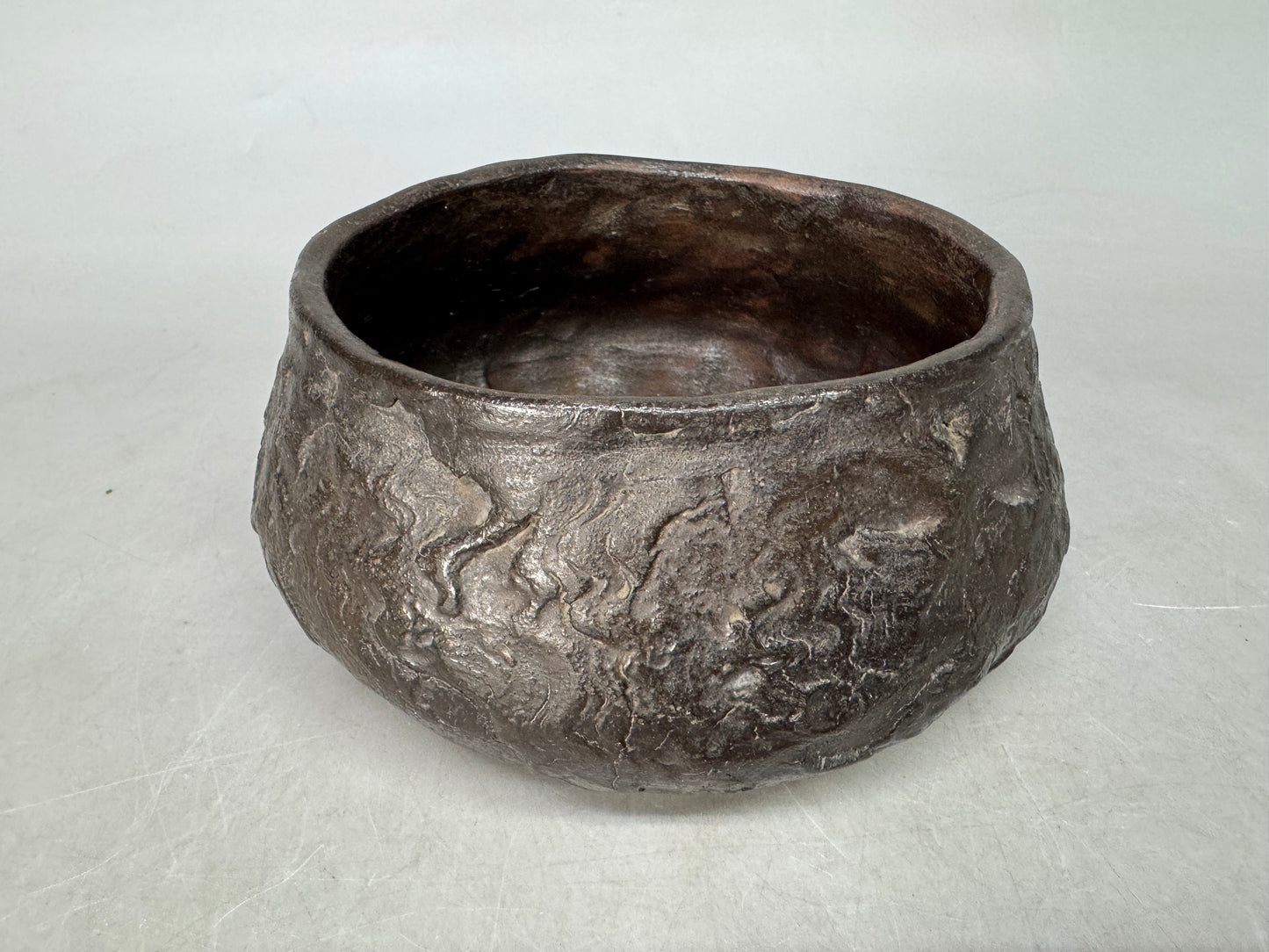 Y8999 KENSUI Bizen-ware water pot jar container Japan antique tea ceremony