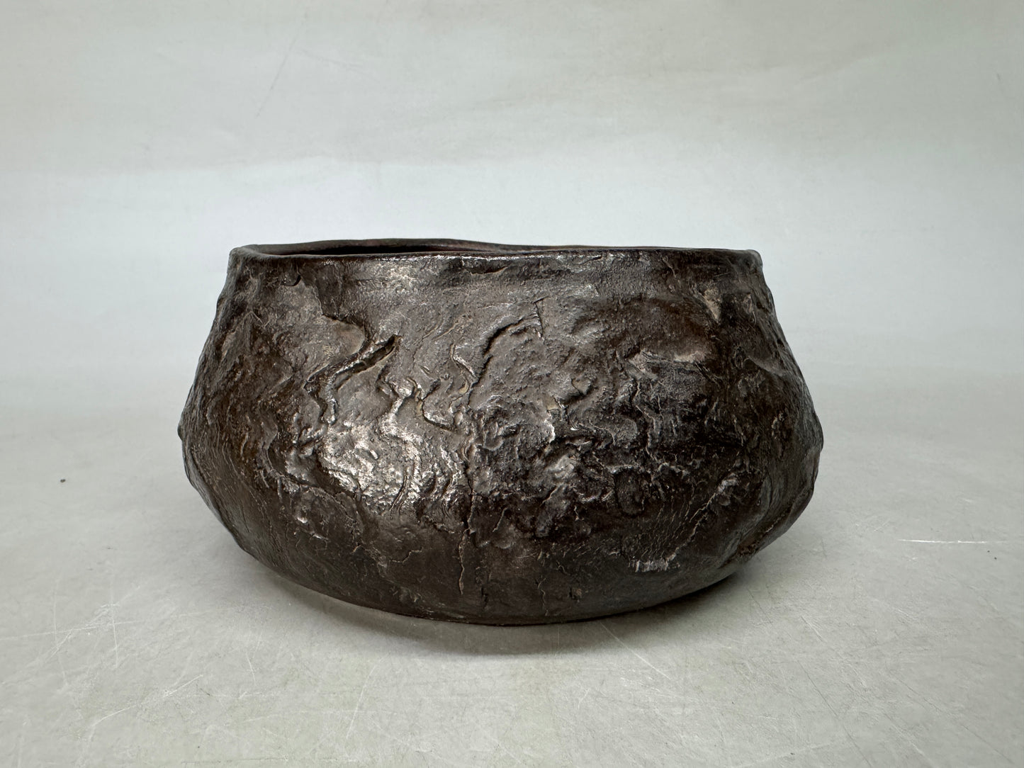 Y8999 KENSUI Bizen-ware water pot jar container Japan antique tea ceremony