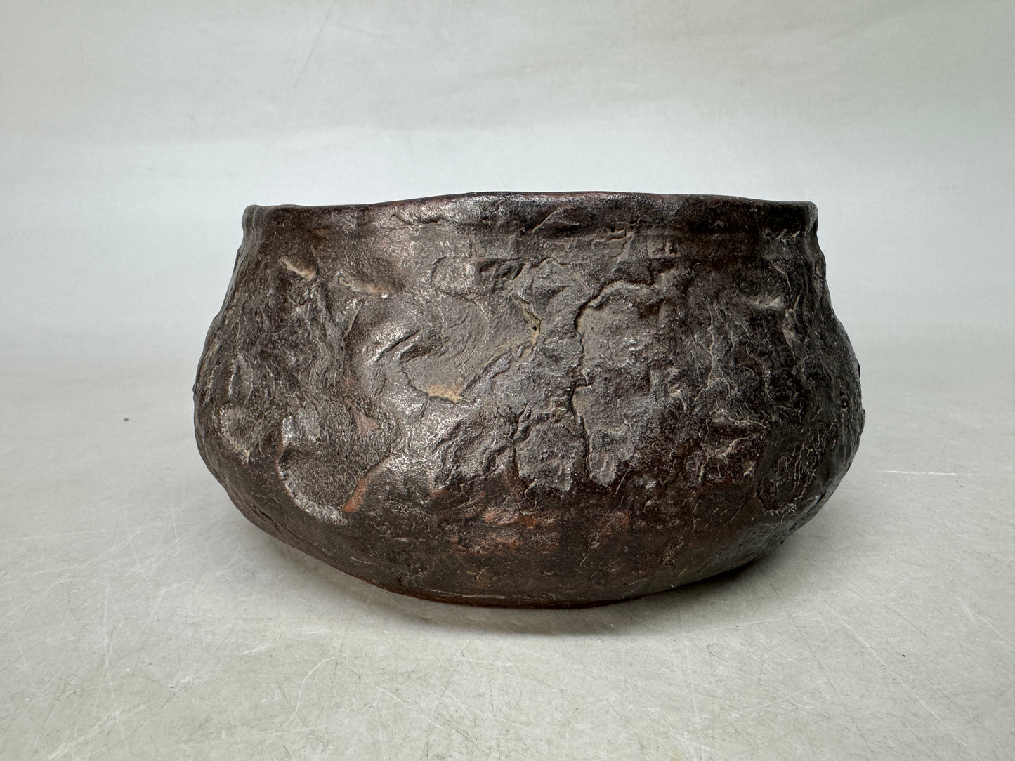 Y8999 KENSUI Bizen-ware water pot jar container Japan antique tea ceremony