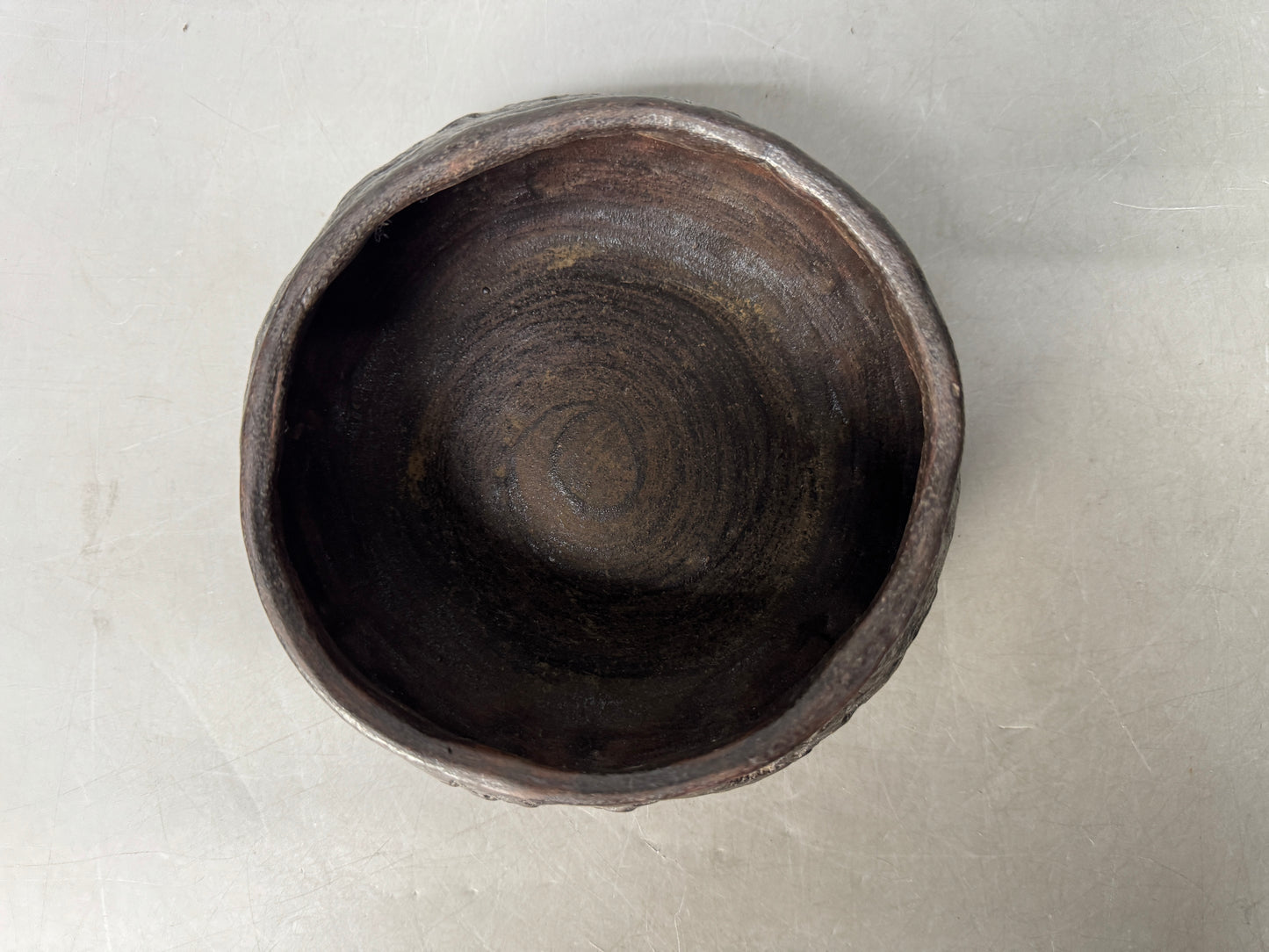 Y8999 KENSUI Bizen-ware water pot jar container Japan antique tea ceremony