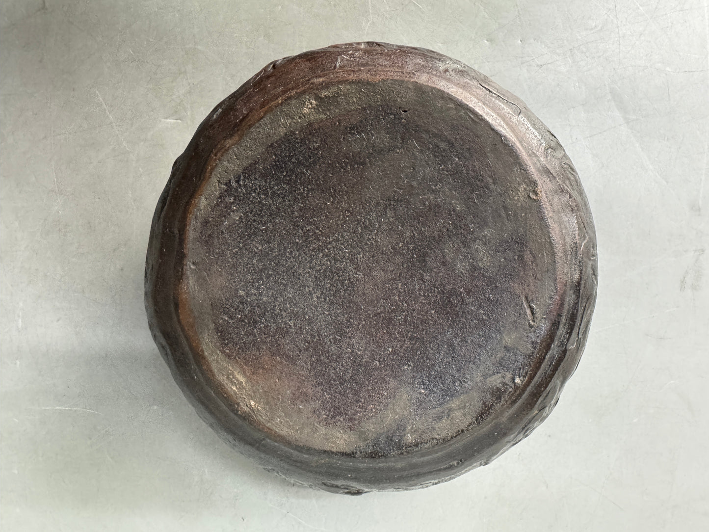 Y8999 KENSUI Bizen-ware water pot jar container Japan antique tea ceremony
