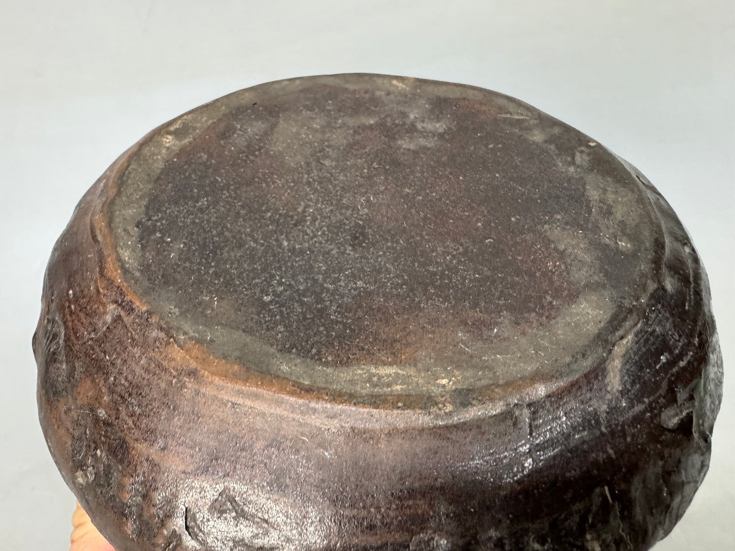Y8999 KENSUI Bizen-ware water pot jar container Japan antique tea ceremony