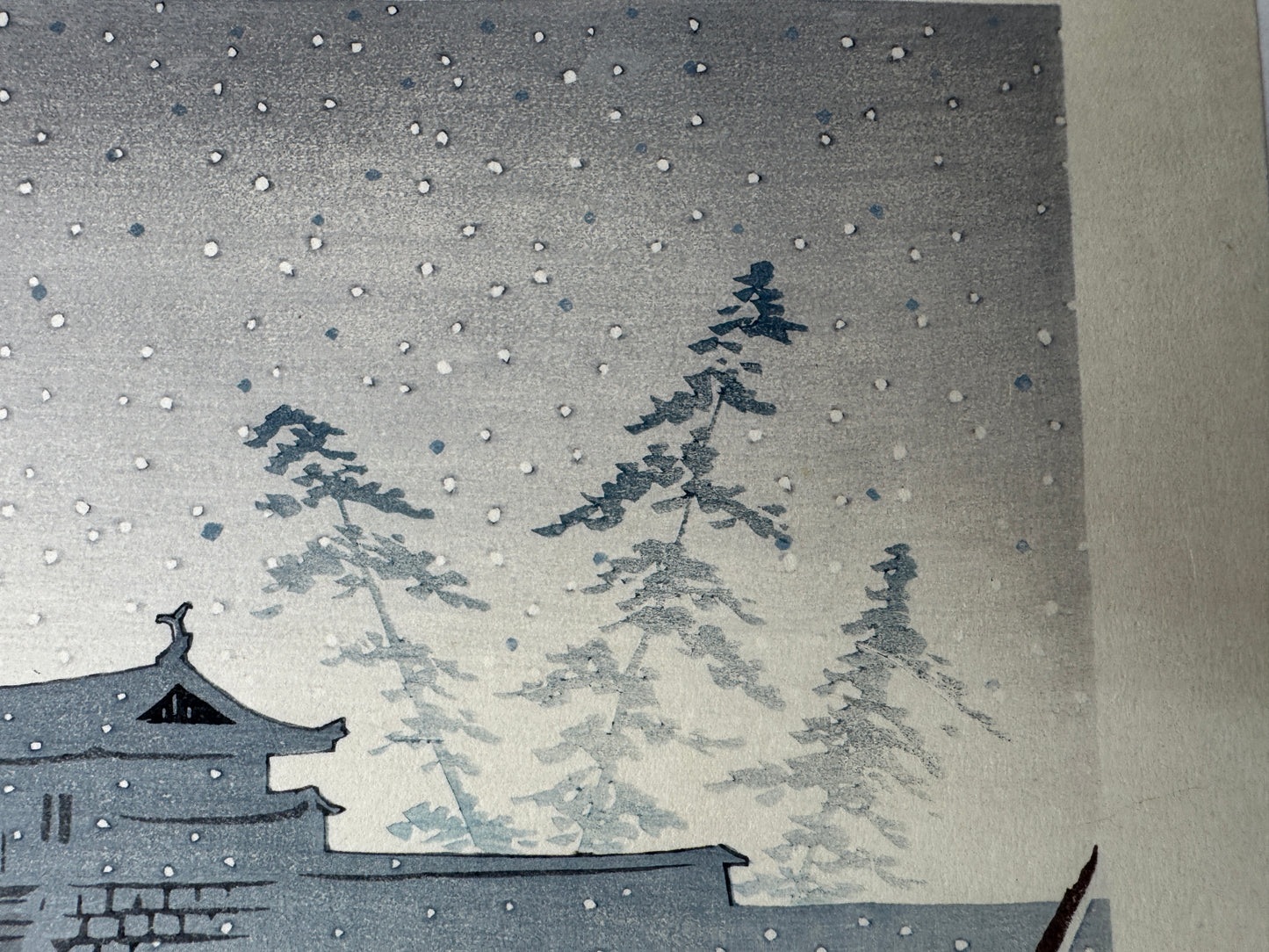 Y9005 WOODBLOCK PRINT Kyoto famous places single piece Japan Ukiyoe antique art