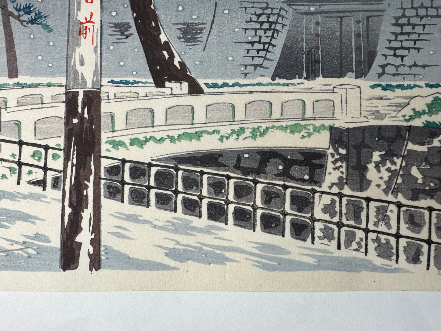Y9005 WOODBLOCK PRINT Kyoto famous places single piece Japan Ukiyoe antique art