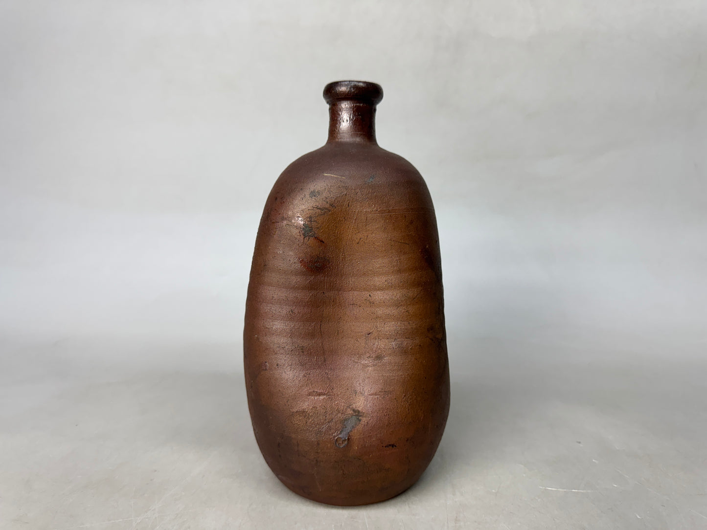 Y9010 CHOUSHI Bizen-ware Ningyo tokkuri sake bottle box Japan antique tableware