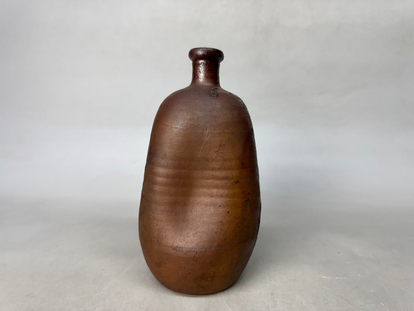 Y9010 CHOUSHI Bizen-ware Ningyo tokkuri sake bottle box Japan antique tableware