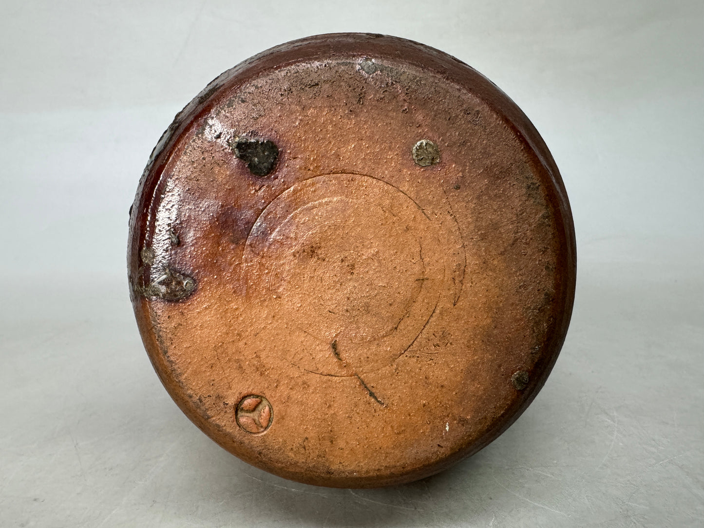 Y9010 CHOUSHI Bizen-ware Ningyo tokkuri sake bottle box Japan antique tableware