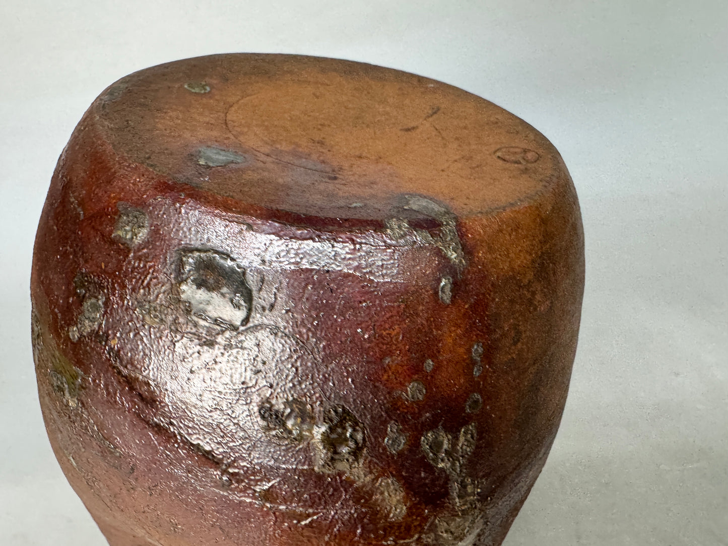 Y9010 CHOUSHI Bizen-ware Ningyo tokkuri sake bottle box Japan antique tableware