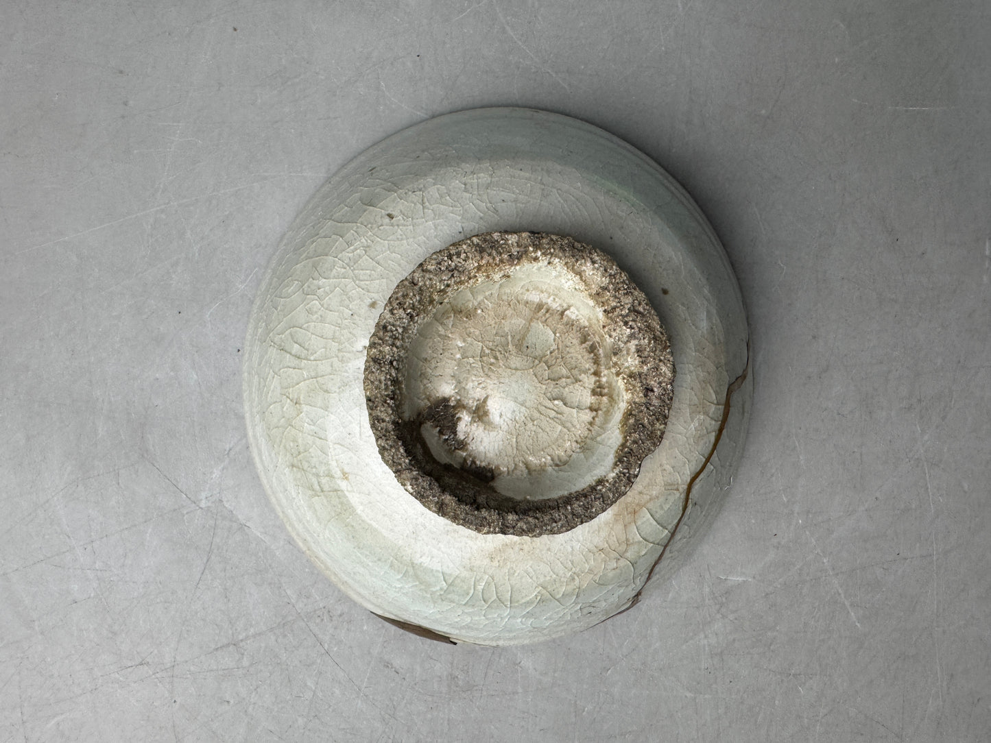 Y9015 CHAWAN confectionery bowl kintsugi Makie repair Yi Dynasty antique pottery