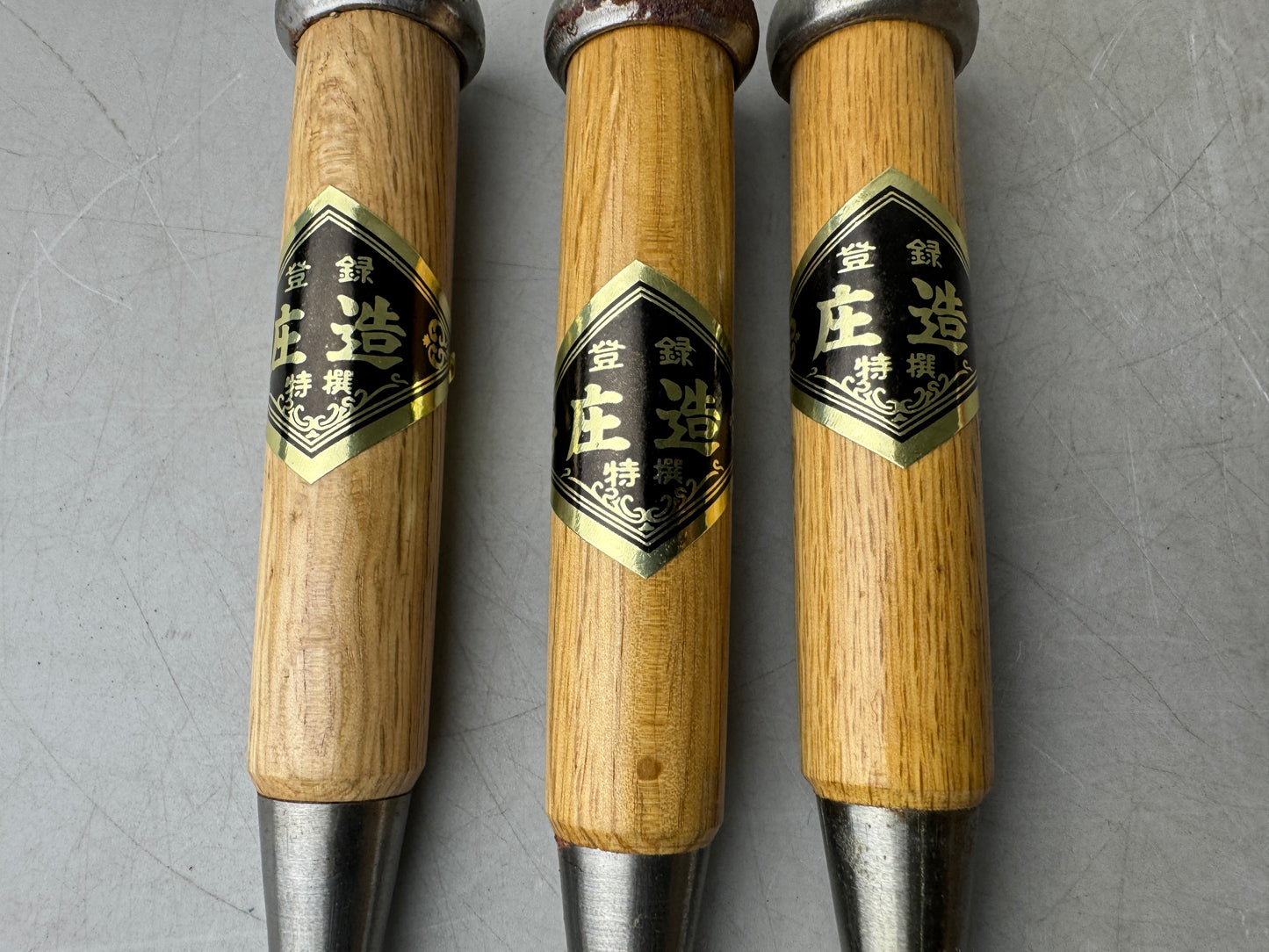 Y9024 KANNA 3 hand planes signed box carpenter's tools Japan antique carpentry