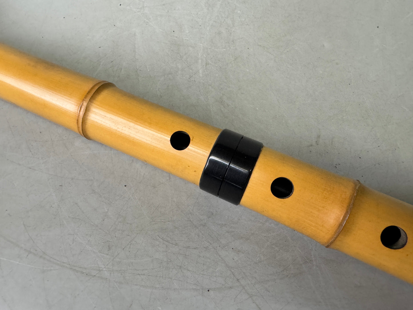 Y9027 SHAKUHACHI Bamboo flute Tozan style signed Japan antique traditional music