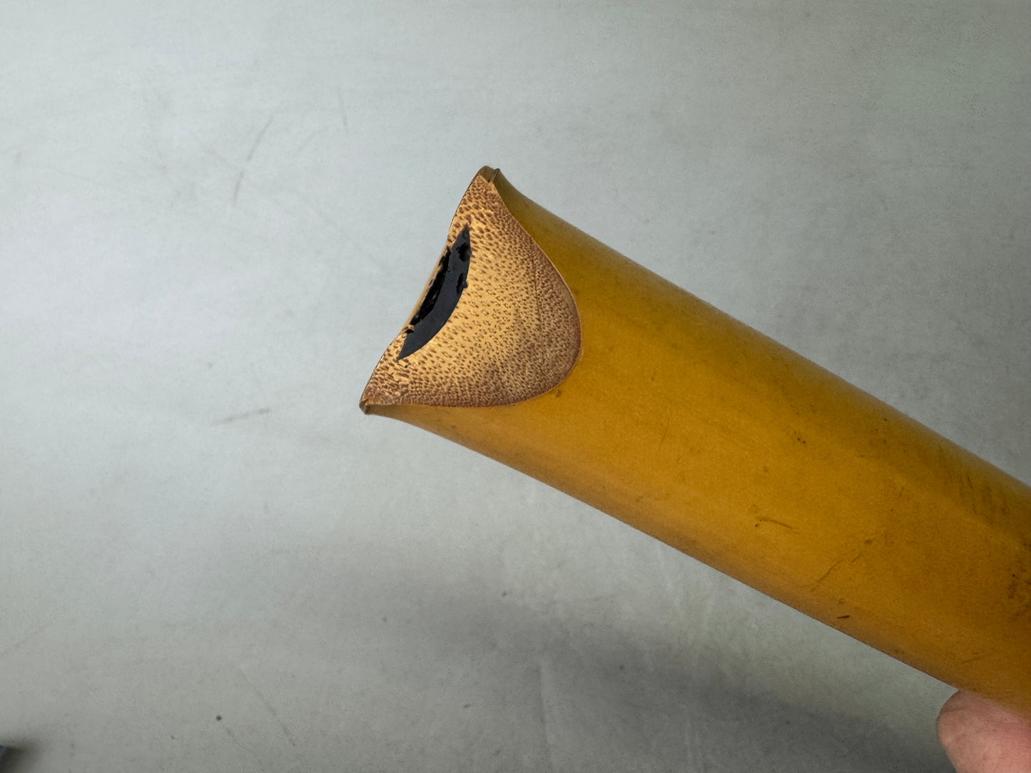 Y9027 SHAKUHACHI Bamboo flute Tozan style signed Japan antique traditional music