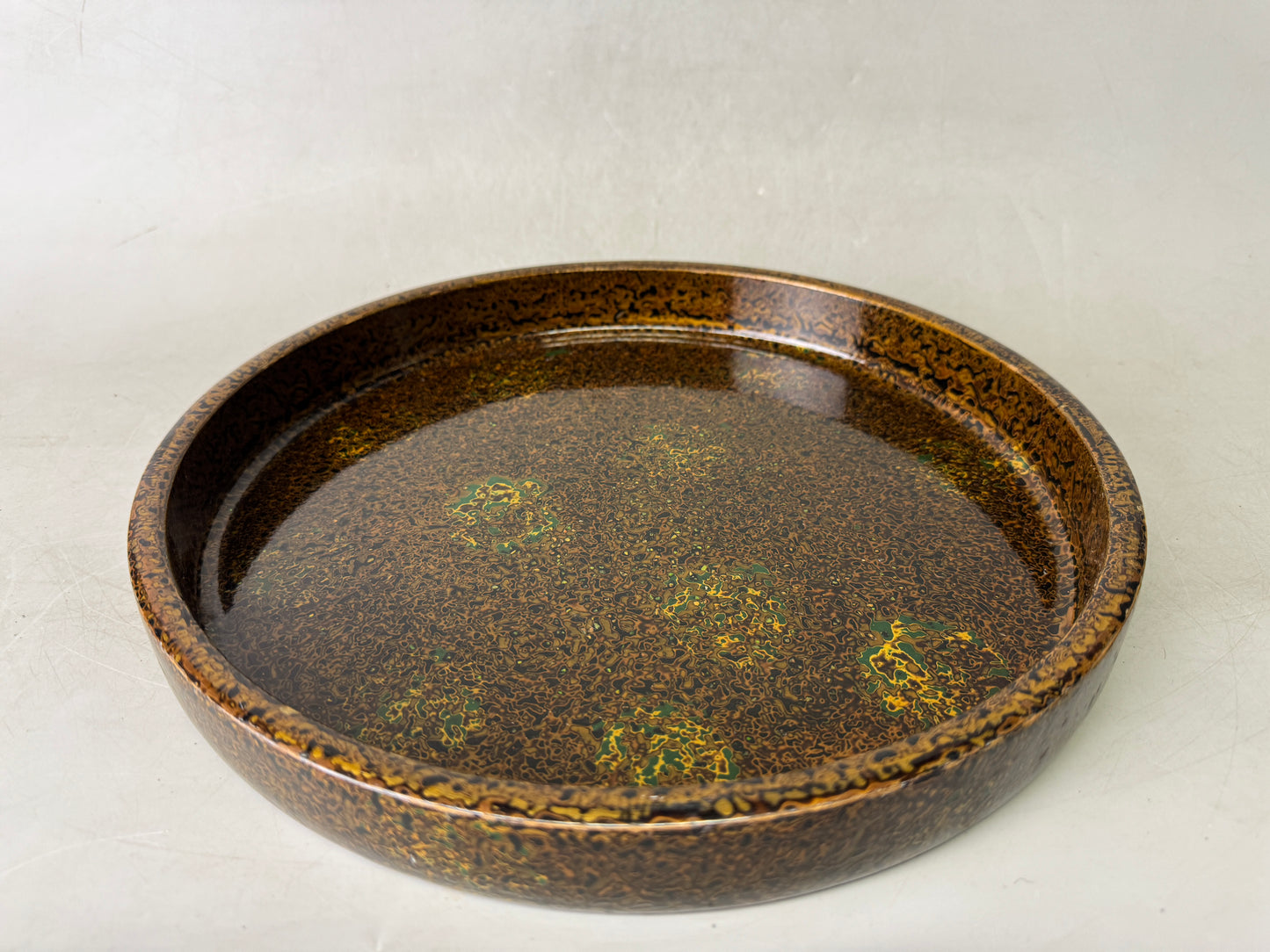 Y9029 TRAY Wakasa lacquerware Obon Ozen Japan antique tableware kitchen