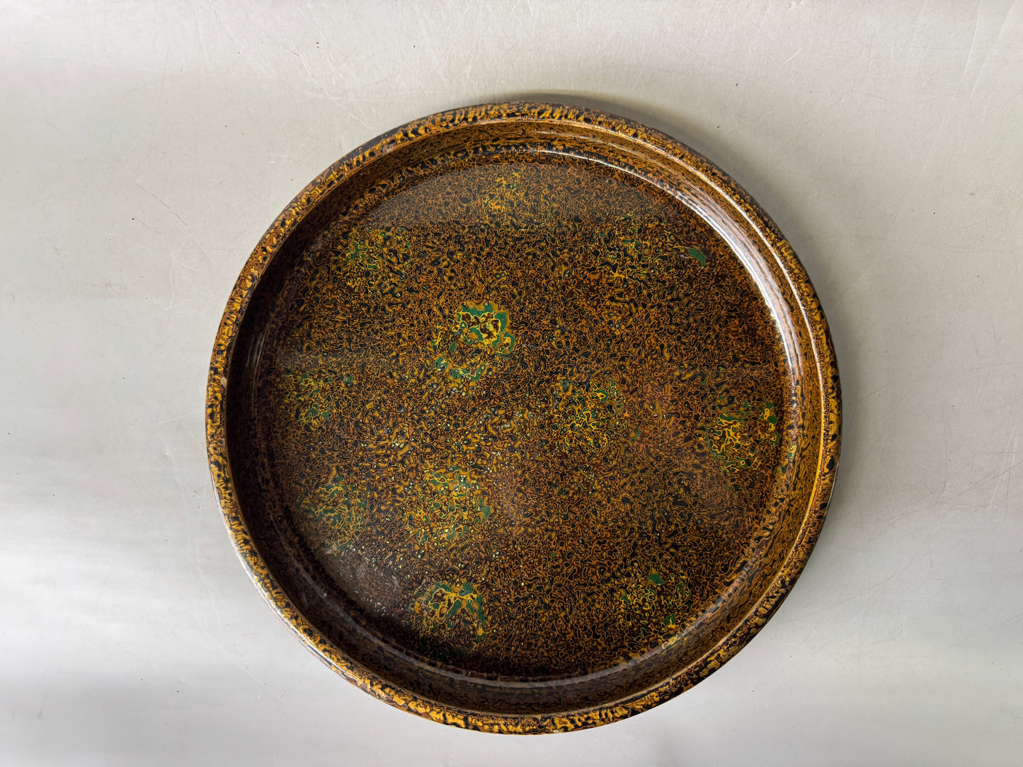 Y9029 TRAY Wakasa lacquerware Obon Ozen Japan antique tableware kitchen