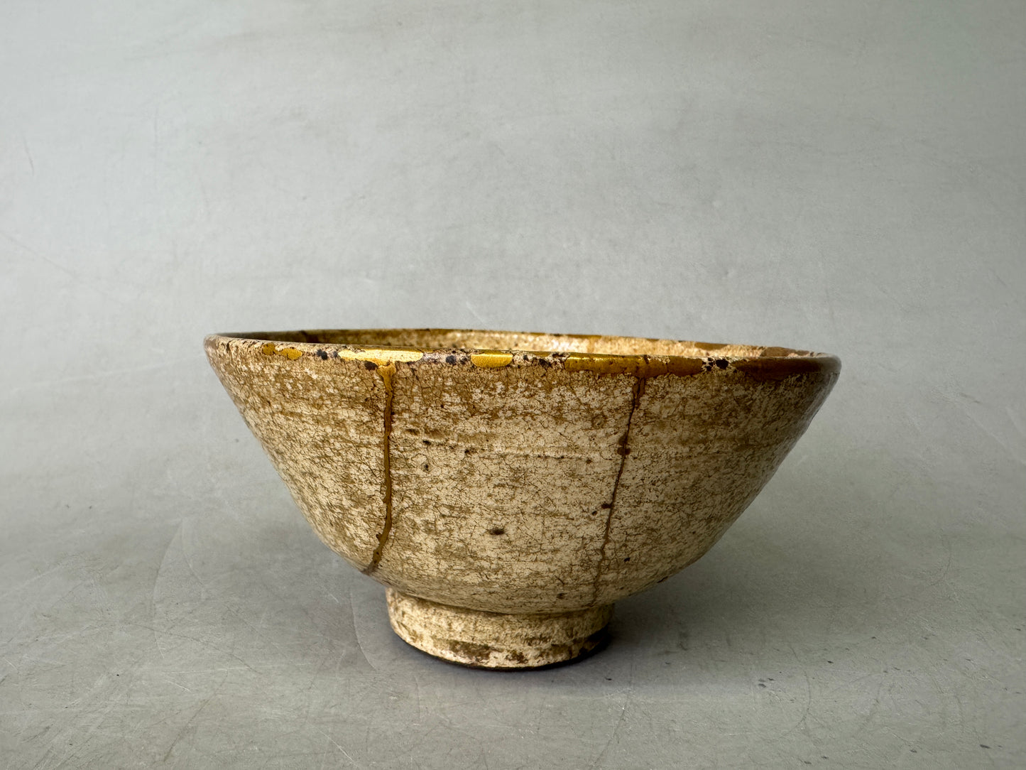 Y9039 CHAWAN Goryeo bowl kintsugi box Korea antique tea ceremony pottery cup