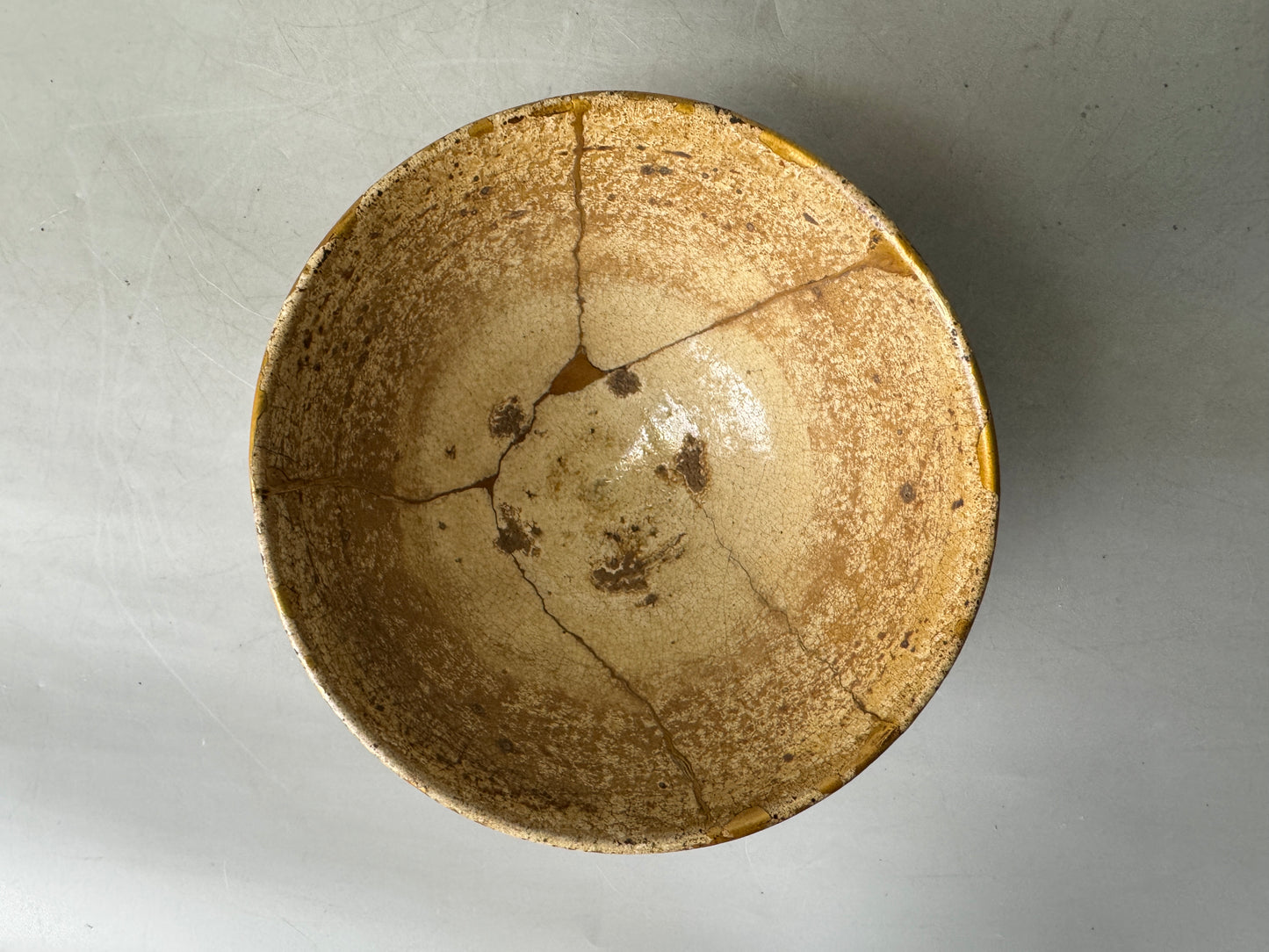 Y9039 CHAWAN Goryeo bowl kintsugi box Korea antique tea ceremony pottery cup