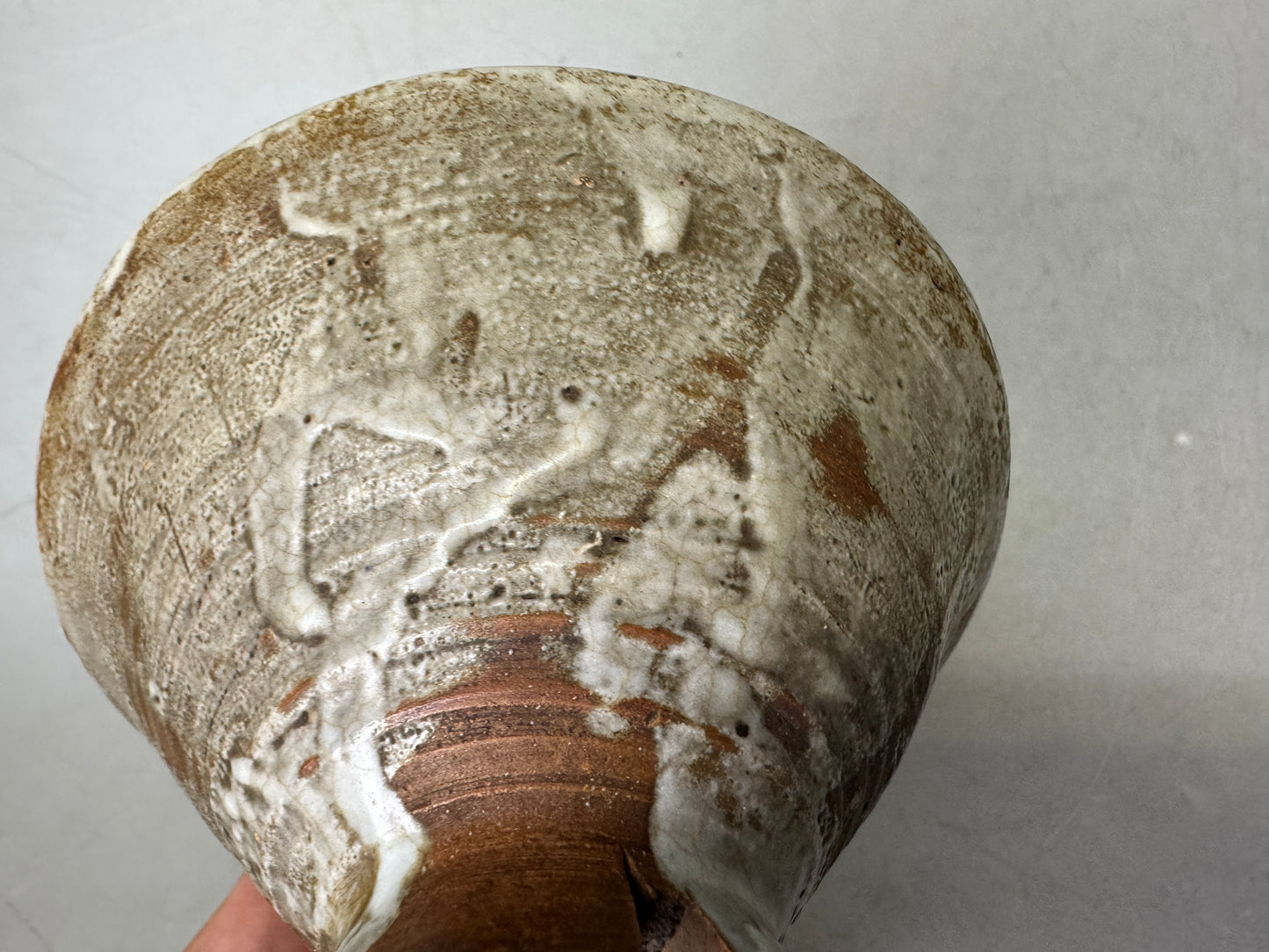 Y9044 CHAWAN Kyo-ware Ninsei bowl kintsugi box Japan antique tea ceremony cup