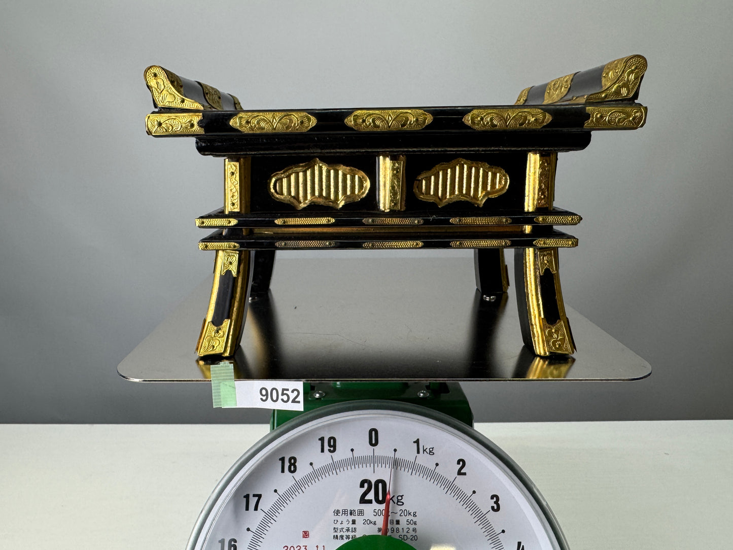 Y9052 Buddhist Altar Equipment small sutra reading desk Japan antique Buddhism