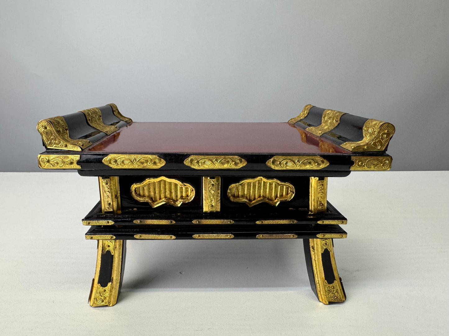 Y9052 Buddhist Altar Equipment small sutra reading desk Japan antique Buddhism