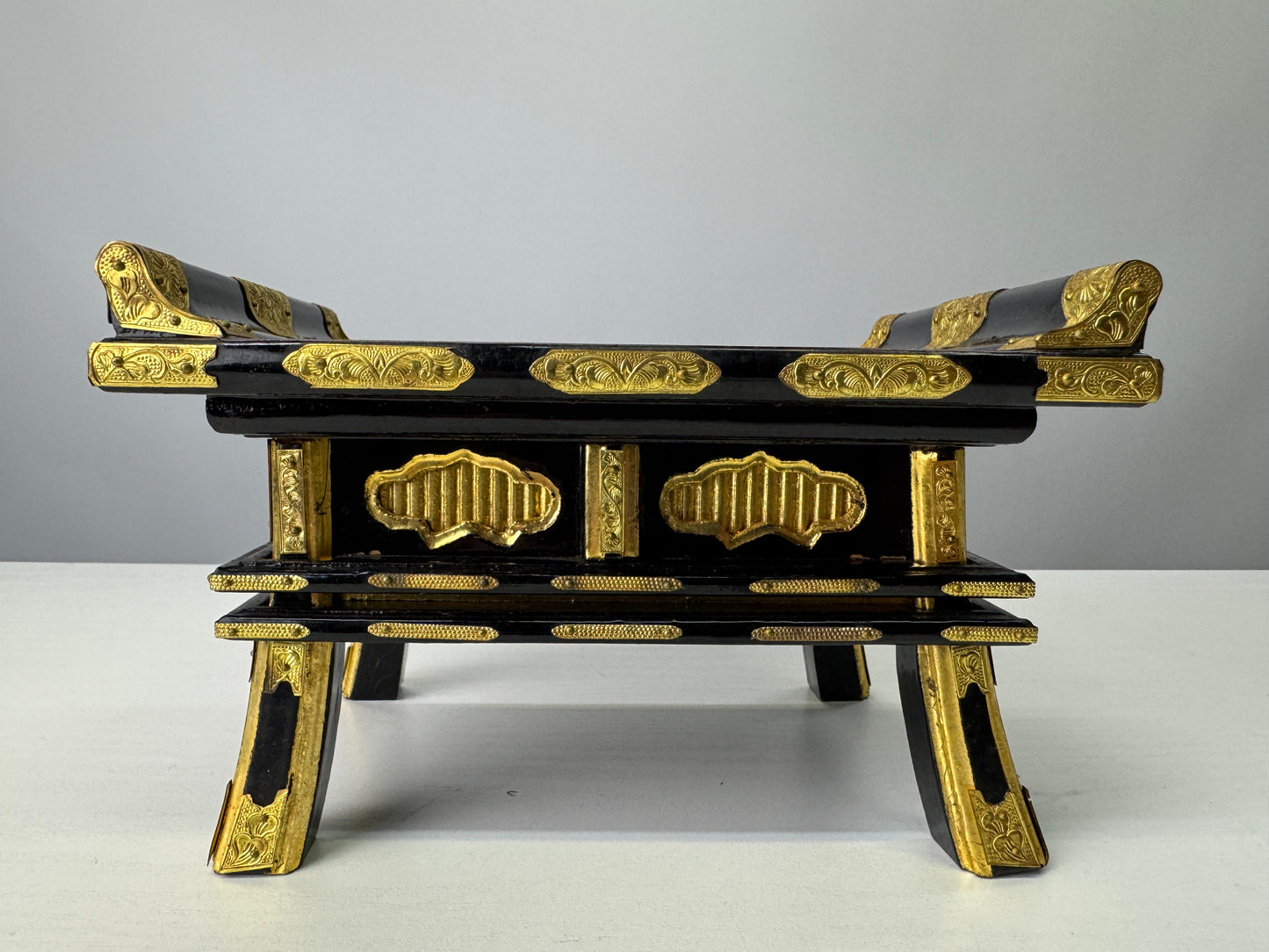 Y9052 Buddhist Altar Equipment small sutra reading desk Japan antique Buddhism