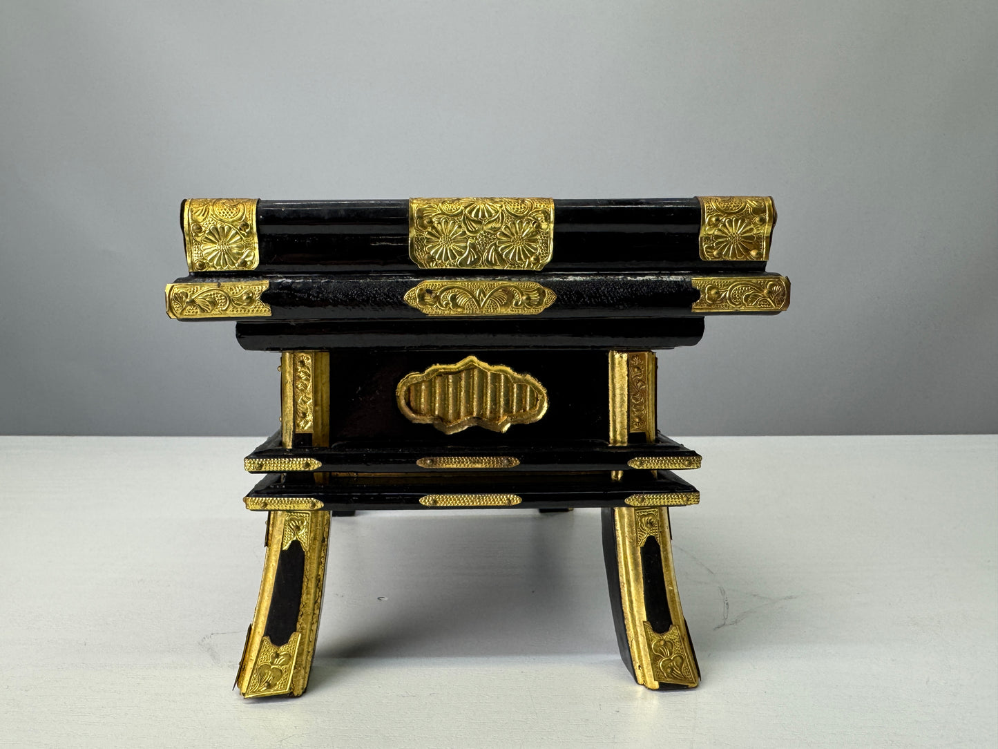 Y9052 Buddhist Altar Equipment small sutra reading desk Japan antique Buddhism