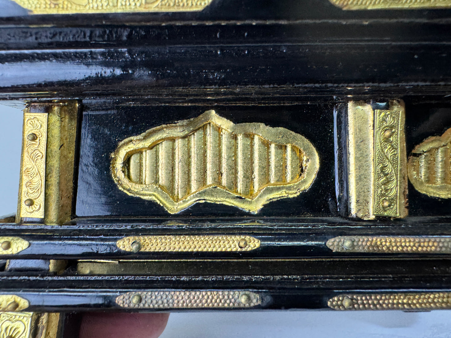 Y9052 Buddhist Altar Equipment small sutra reading desk Japan antique Buddhism