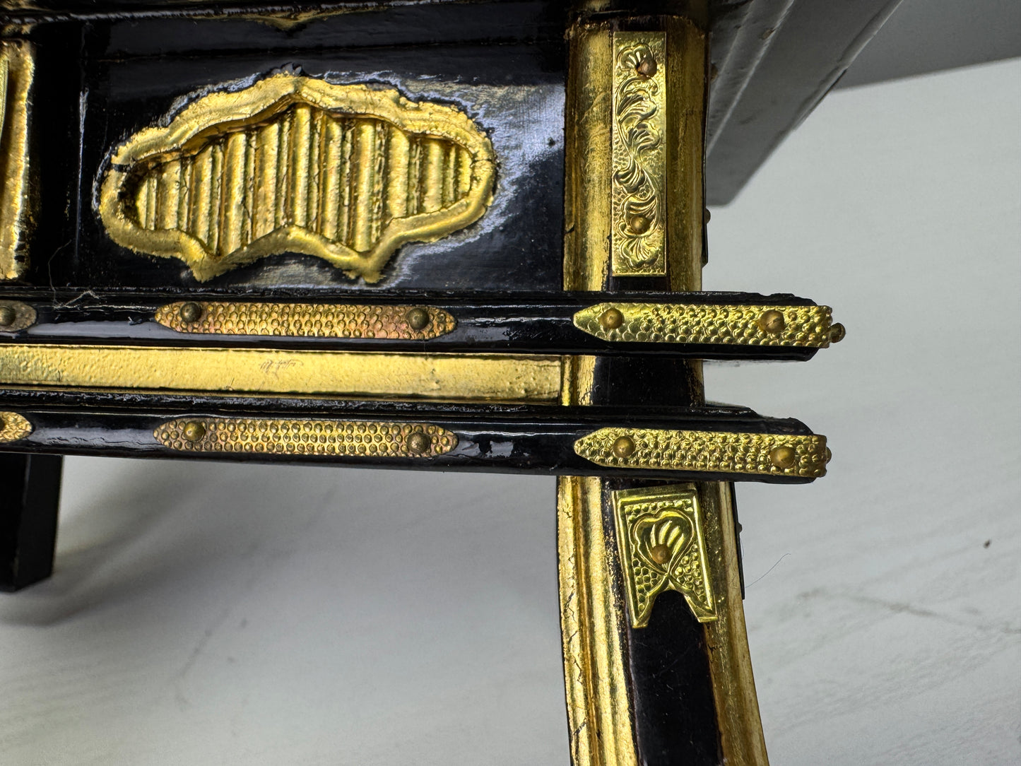 Y9052 Buddhist Altar Equipment small sutra reading desk Japan antique Buddhism