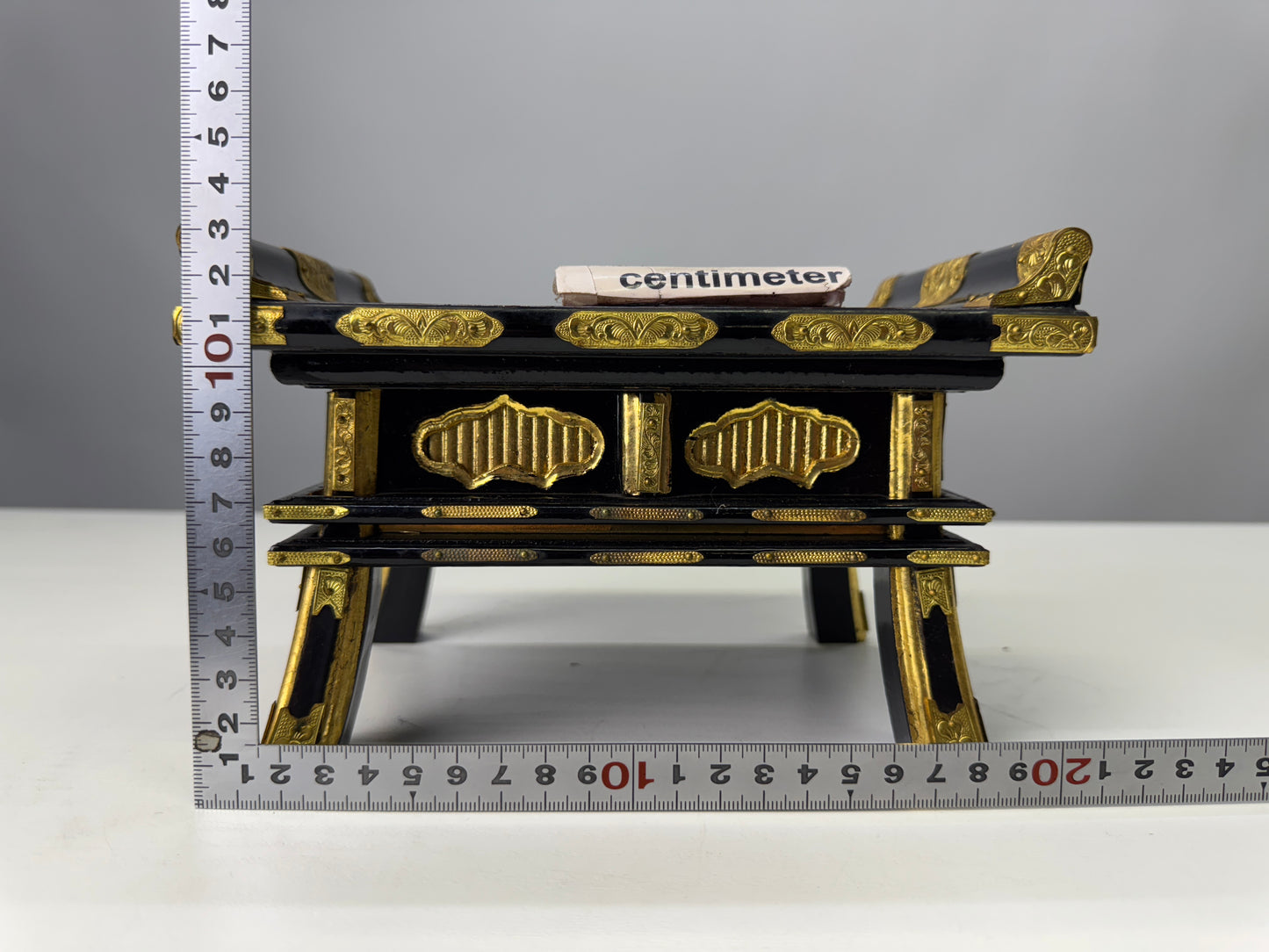 Y9052 Buddhist Altar Equipment small sutra reading desk Japan antique Buddhism