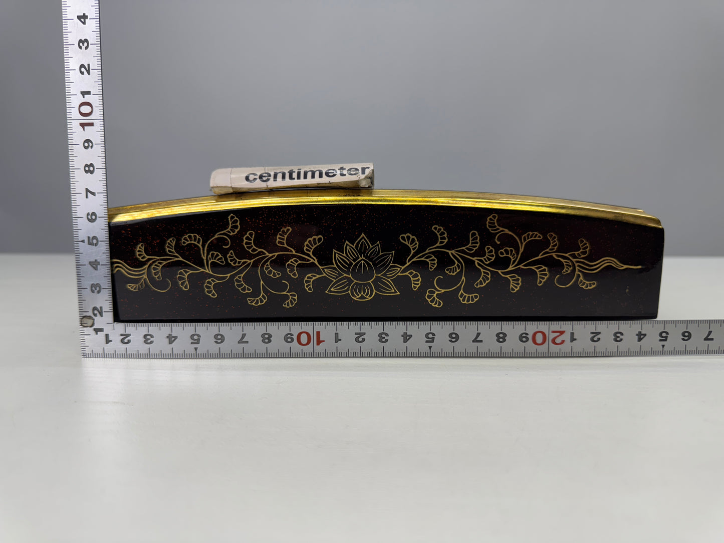 Y9053 Buddhist Altar Makie Japanese hymn box sutra book Japan antique Buddhism