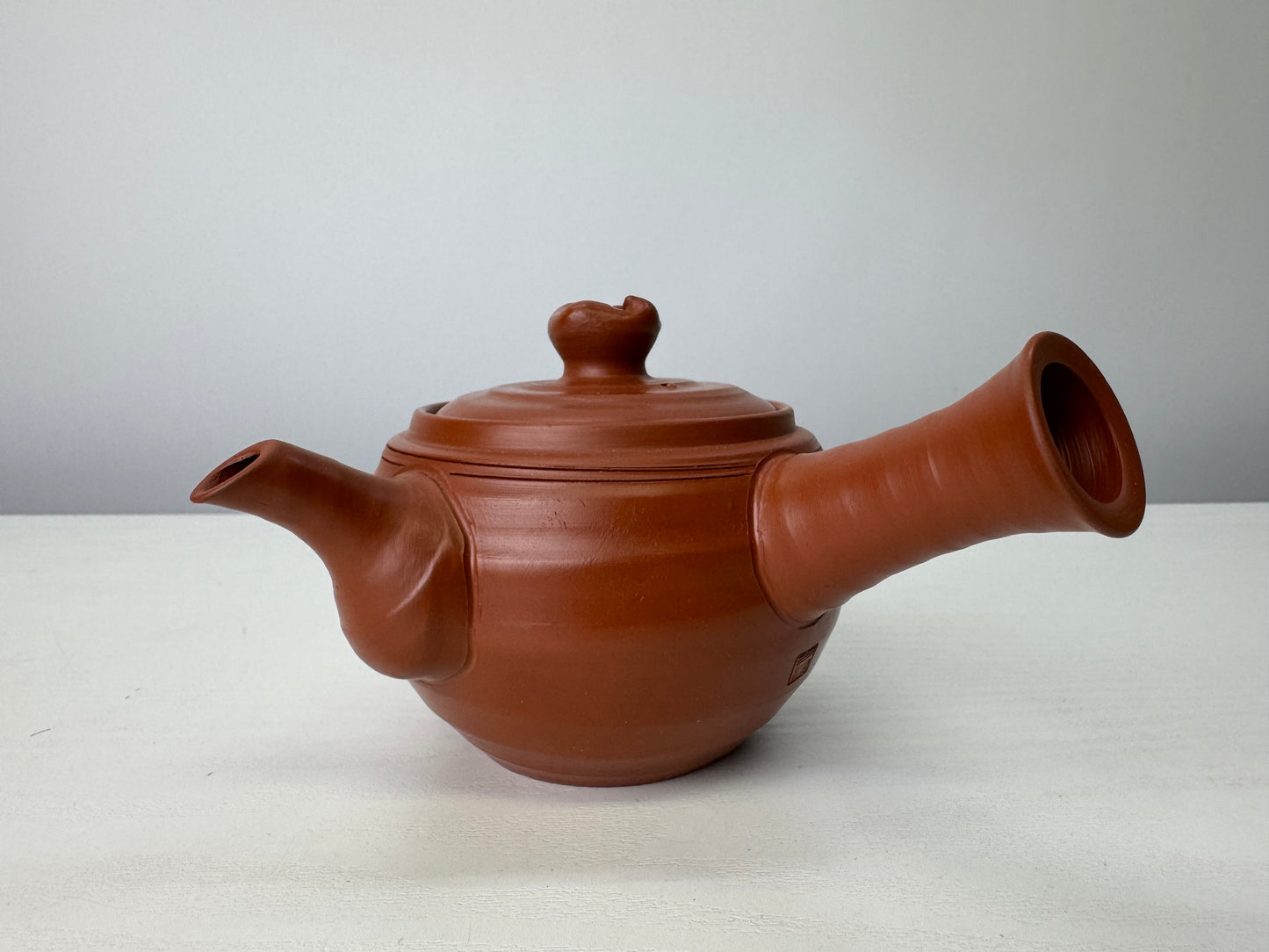 Y9058 KYUSU Tokoname-ware teapot pot signed box Japan antique Sencha tea