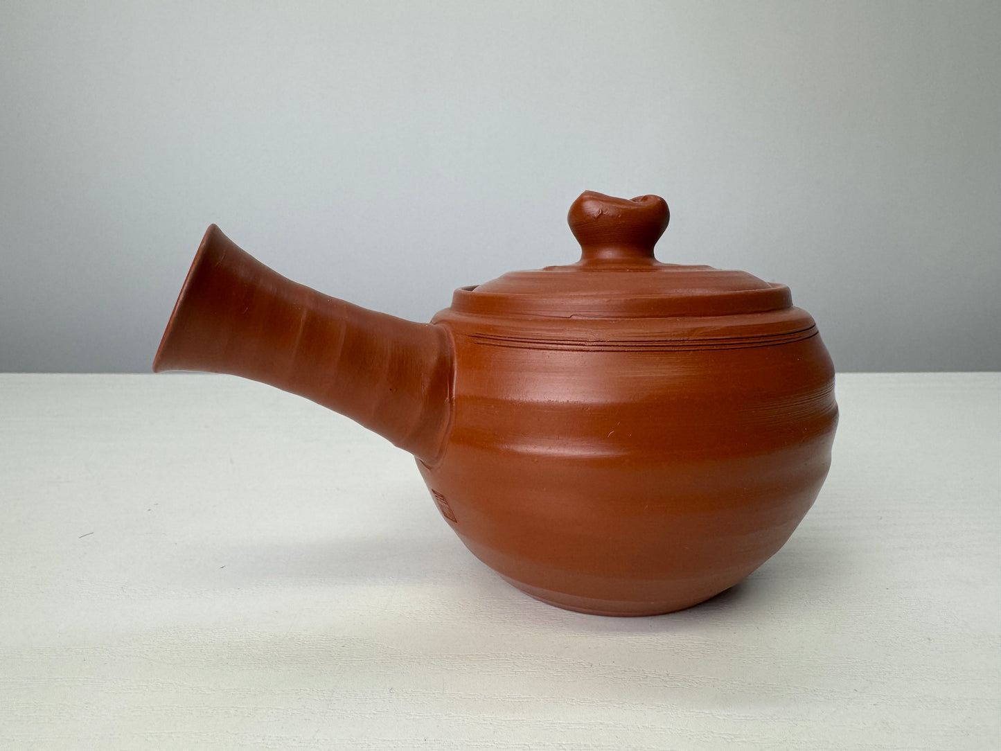 Y9058 KYUSU Tokoname-ware teapot pot signed box Japan antique Sencha tea