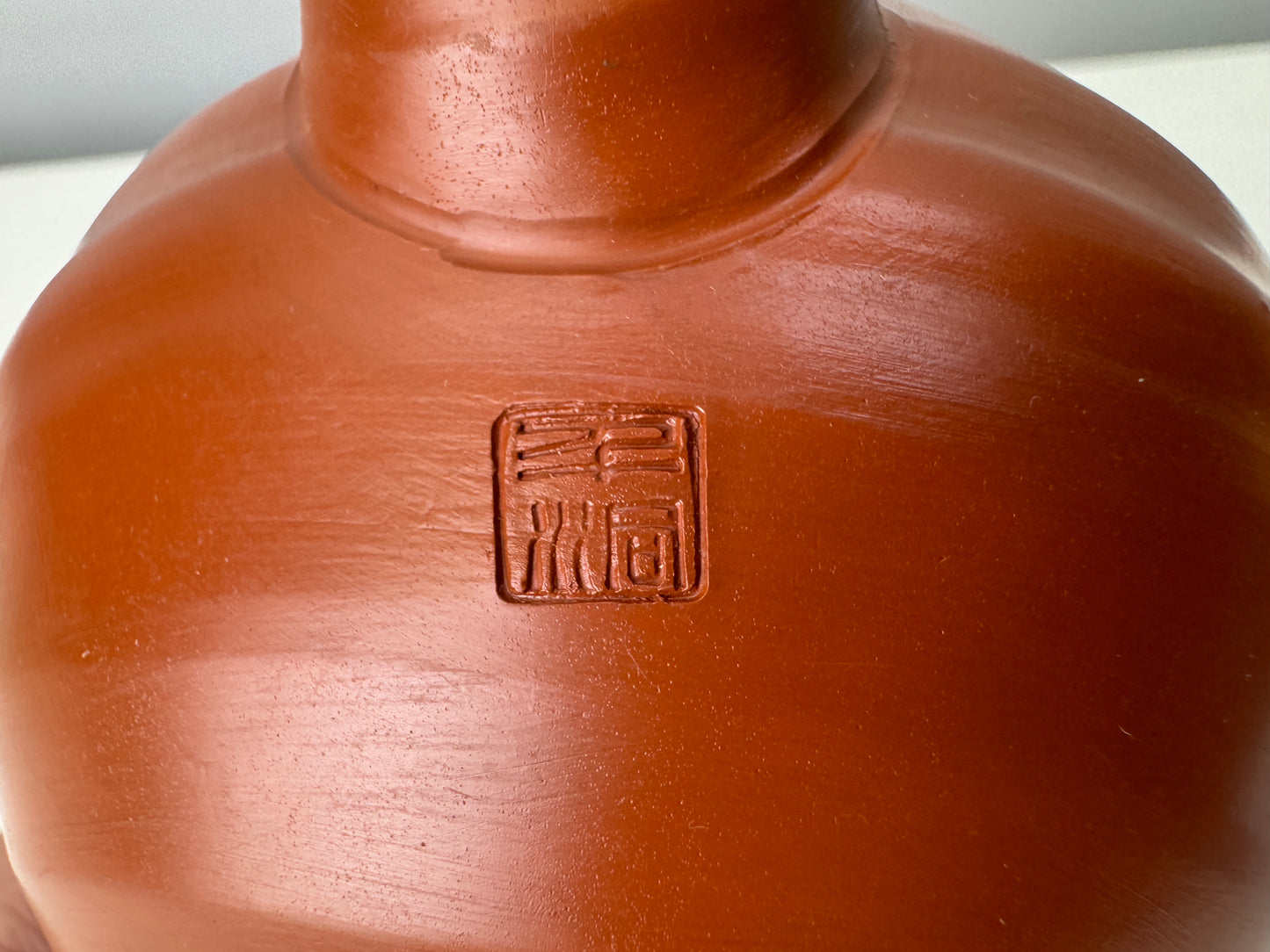 Y9058 KYUSU Tokoname-ware teapot pot signed box Japan antique Sencha tea