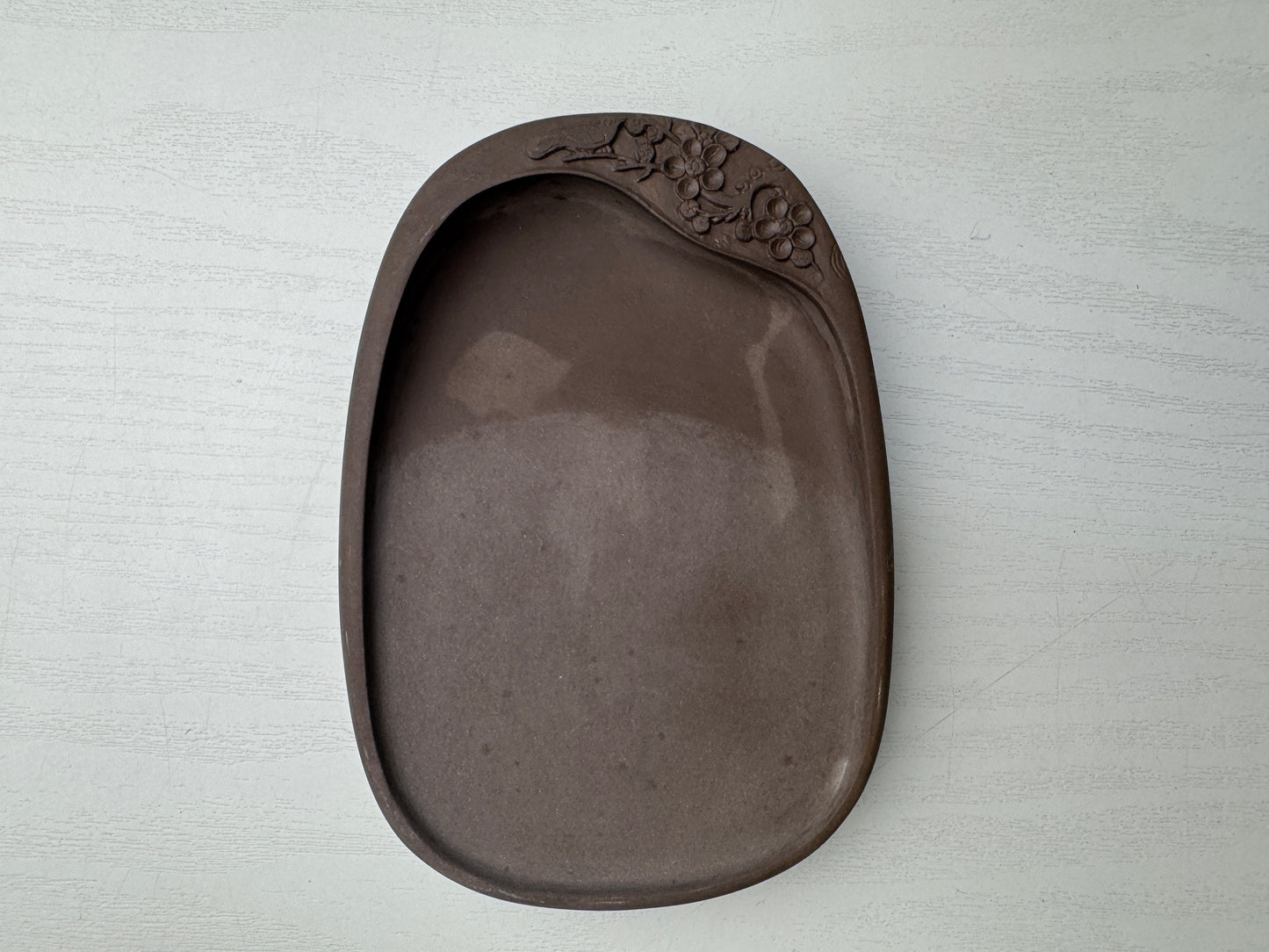 Y9062 SUZURI Inkstone flower bird stationery calligraphy box China art antique