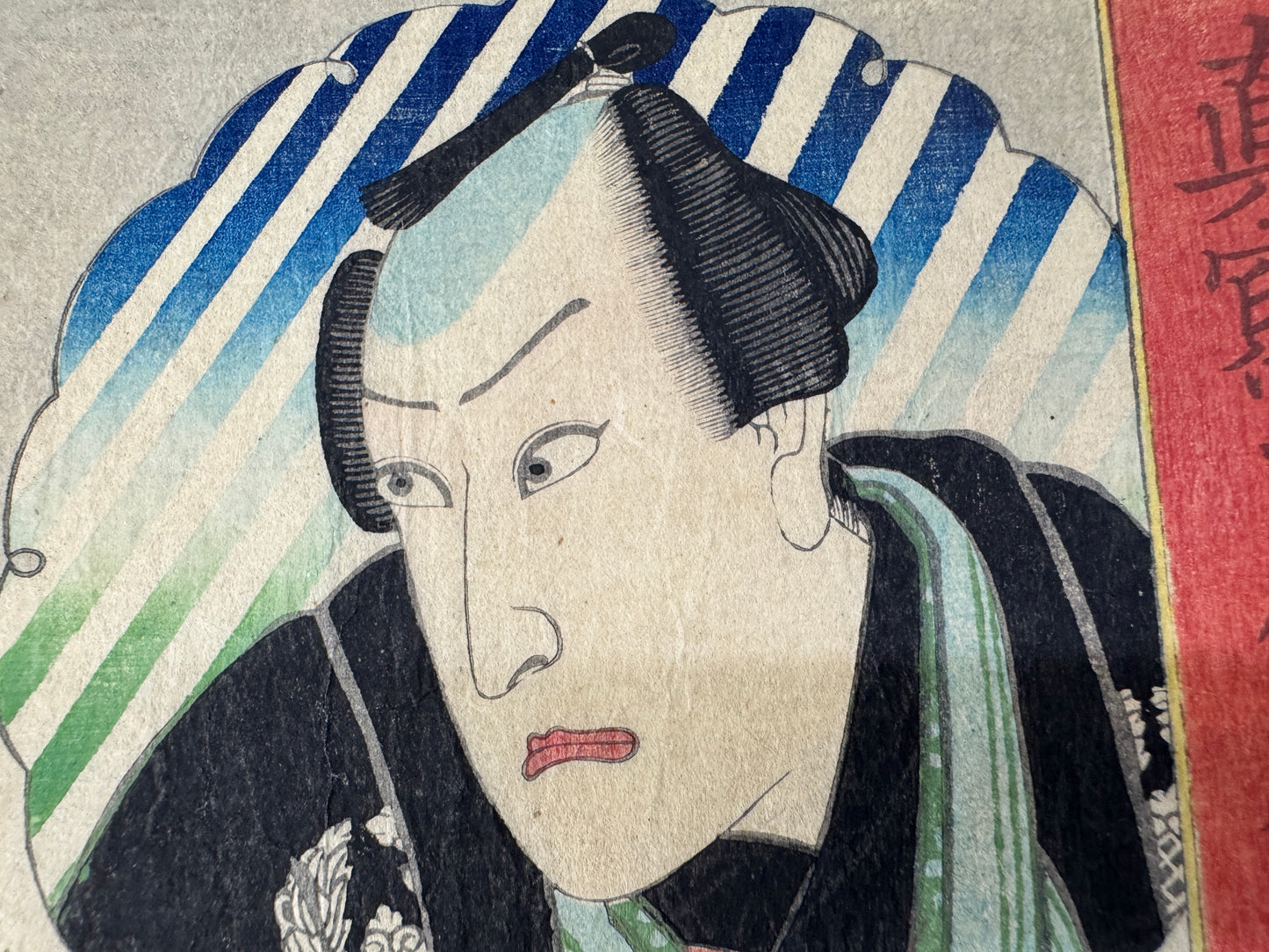 Y9068 WOODBLOCK PRINT Yoshiiku shadow art single piece Japan Ukiyoe antique art