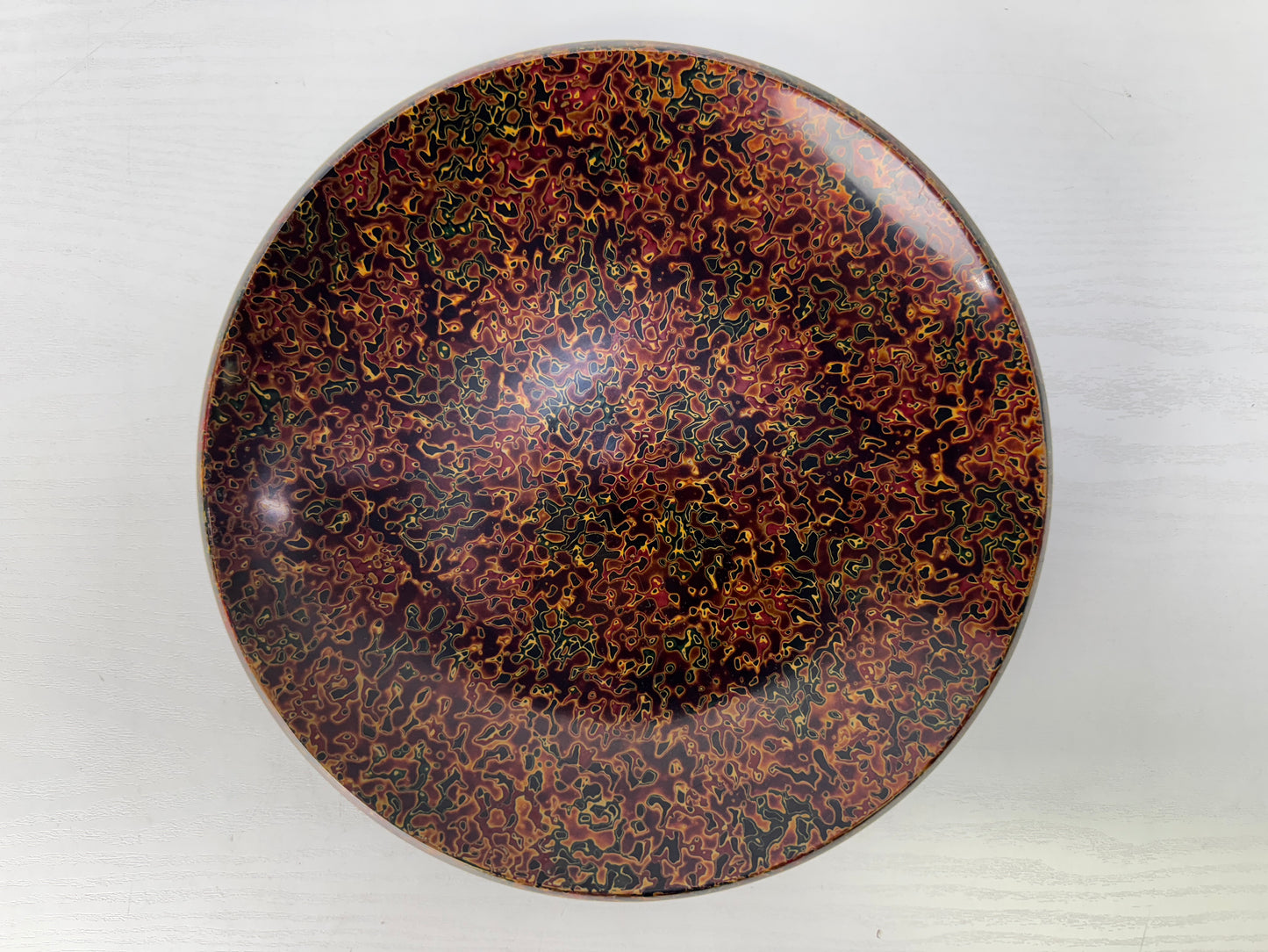 Y9076 DISH Wakasa Tsugaru lacquer plate chopsticks box Japan antique tableware